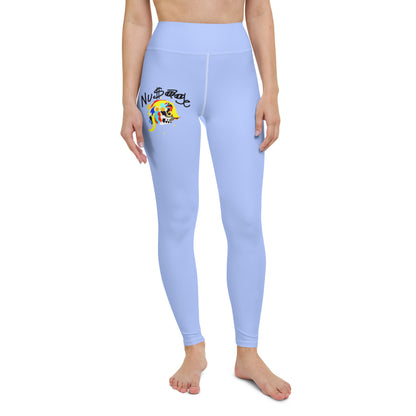 ‘’Pharaoh” Powder Blue Yoga Leggings