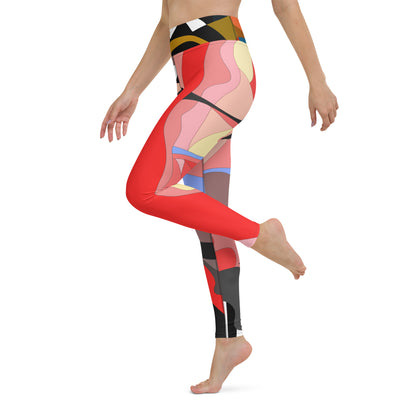 Ice Cream Nuganda Print Yoga Leggings