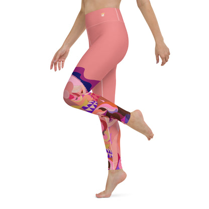 Salmon "Jubilee" Yoga Leggings