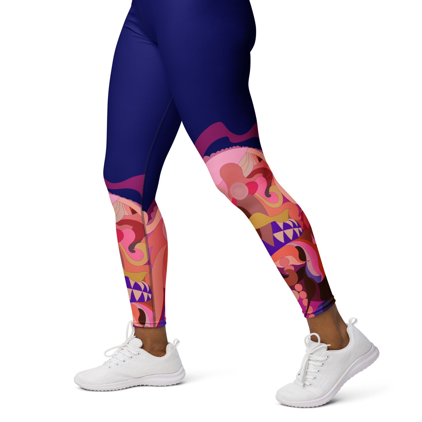 Navy Blue "Jubilee" Yoga Leggings