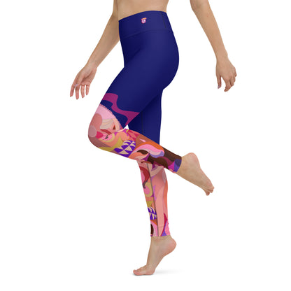 Navy Blue "Jubilee" Yoga Leggings