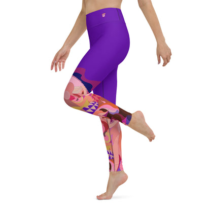 Purple Violet "Jubilee" Yoga Leggings