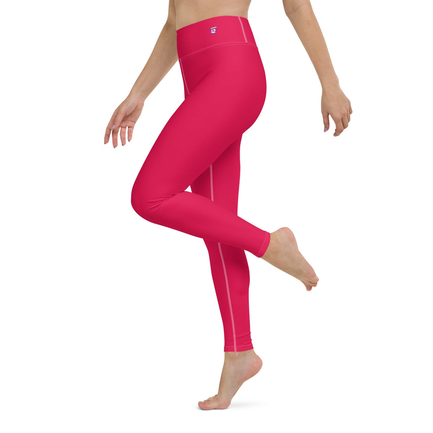 Valentine Pink "Jubilee" Yoga Leggings (Solid Color)