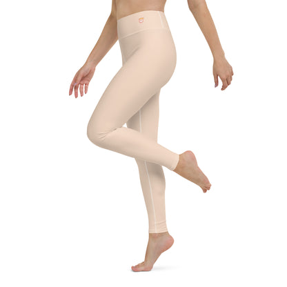 Almond Cream "Jubilee" Yoga Leggings (Solid Color)