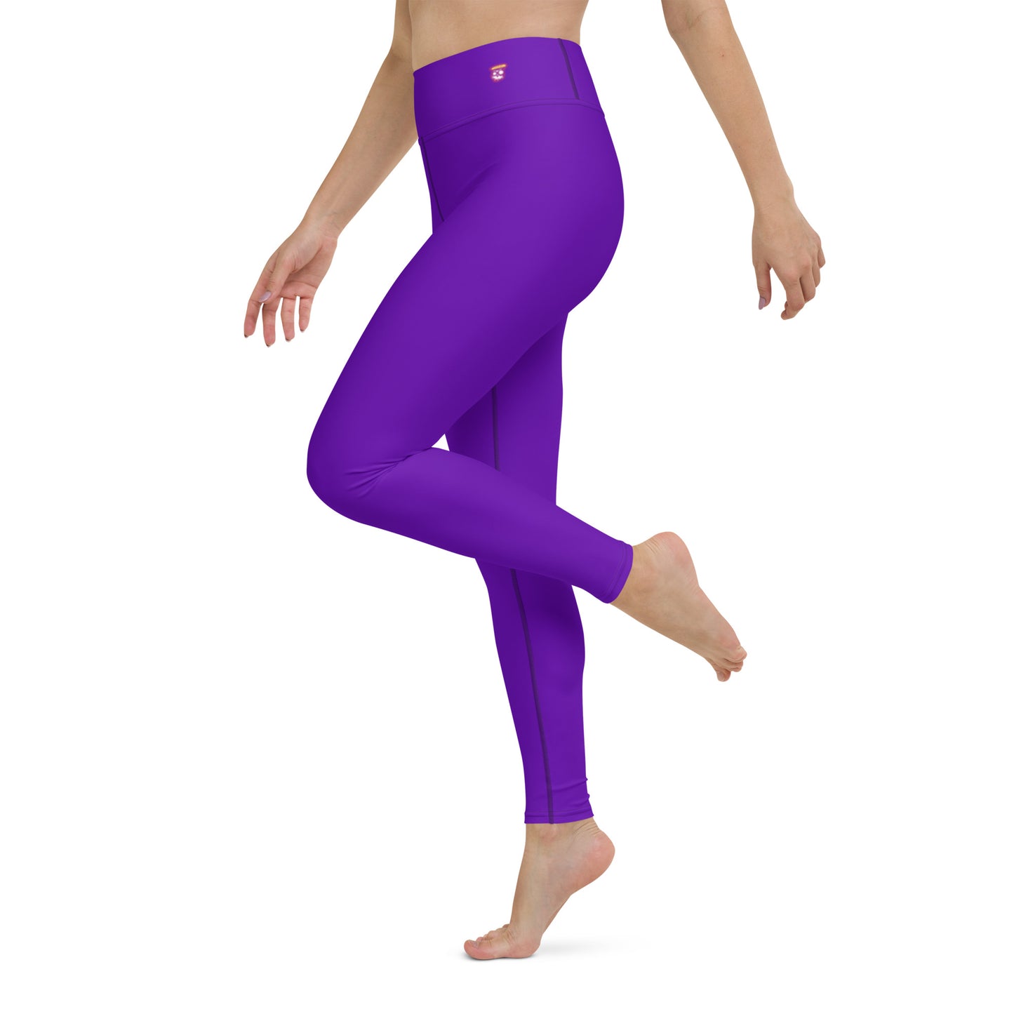 Purple Violet "Jubilee" Yoga Leggings (Solid Color)