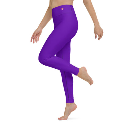 Purple Violet "Jubilee" Yoga Leggings (Solid Color)