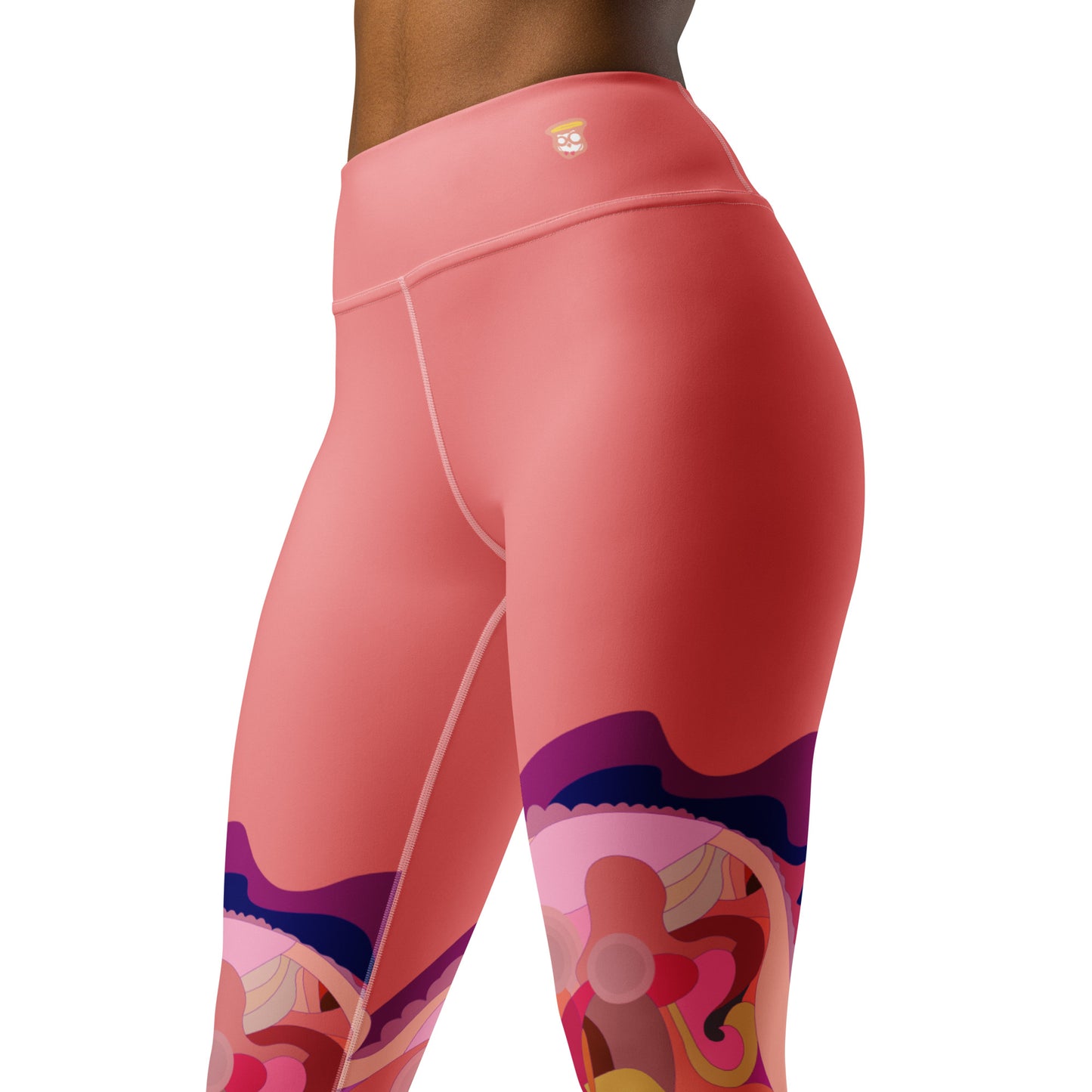 Salmon "Jubilee" Yoga Leggings