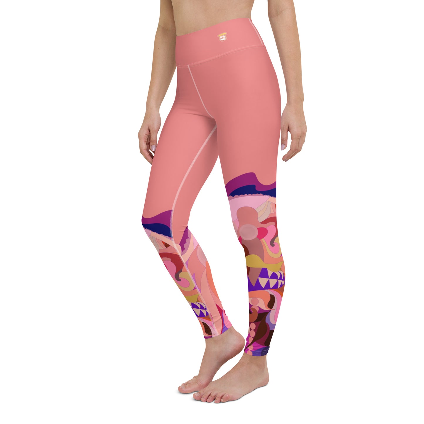 Salmon "Jubilee" Yoga Leggings