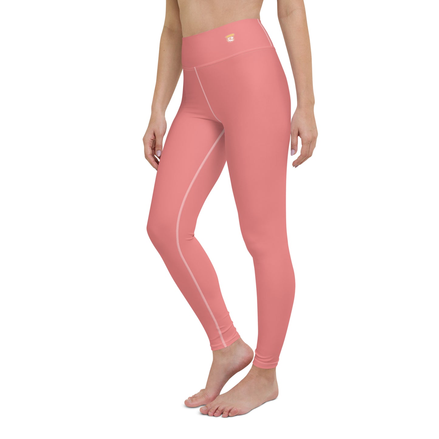 Salmon "Jubilee" Yoga Leggings (Solid Color)