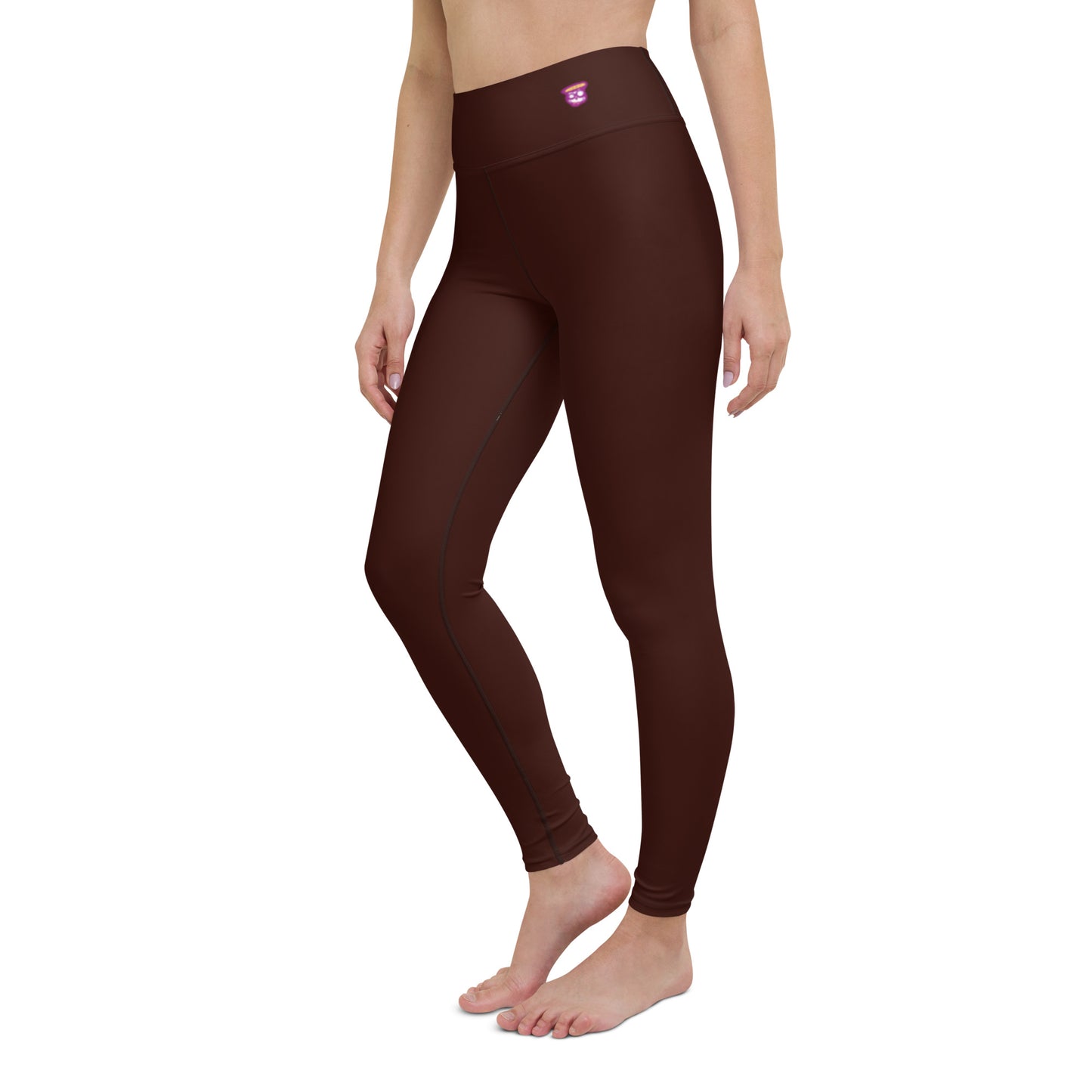 Deep Brown "Jubilee" Yoga Leggings (Solid Color)