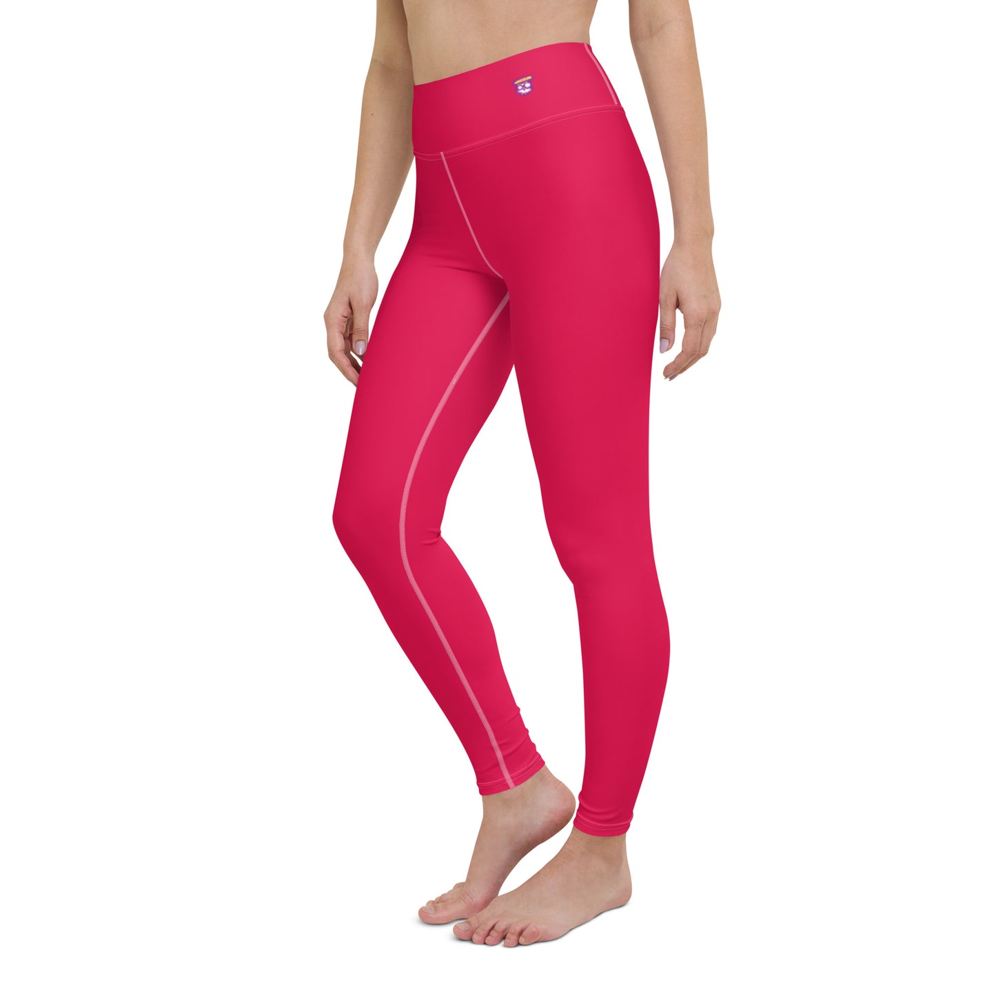 Valentine Pink "Jubilee" Yoga Leggings (Solid Color)