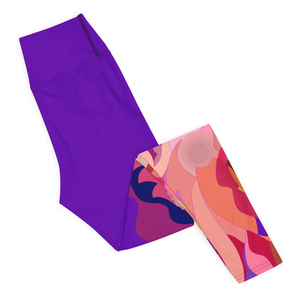 Purple Violet "Jubilee" Yoga Leggings