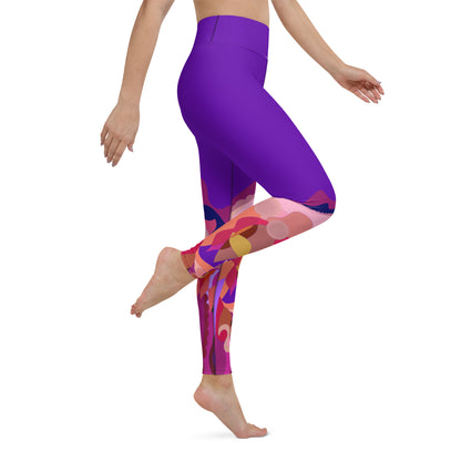 Purple Violet "Jubilee" Yoga Leggings