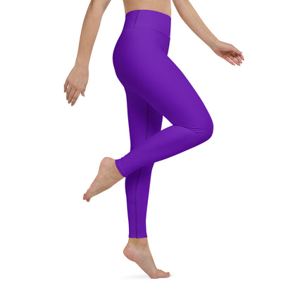 Purple Violet "Jubilee" Yoga Leggings (Solid Color)