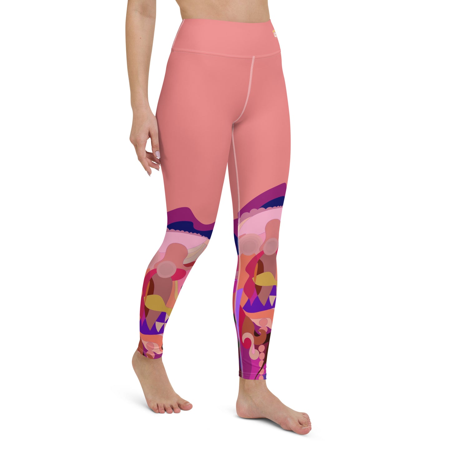 Salmon "Jubilee" Yoga Leggings