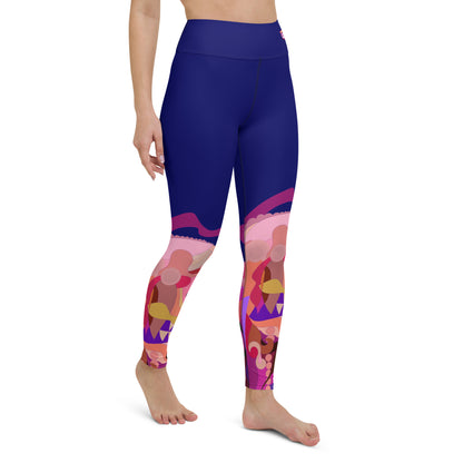 Navy Blue "Jubilee" Yoga Leggings