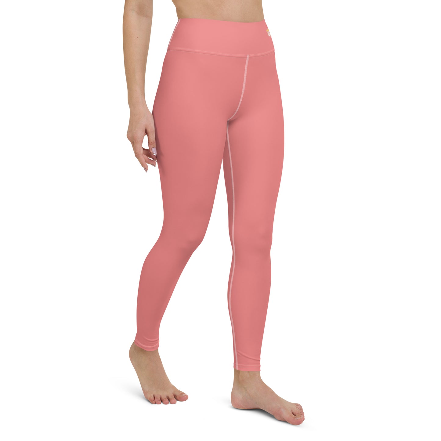 Salmon "Jubilee" Yoga Leggings (Solid Color)