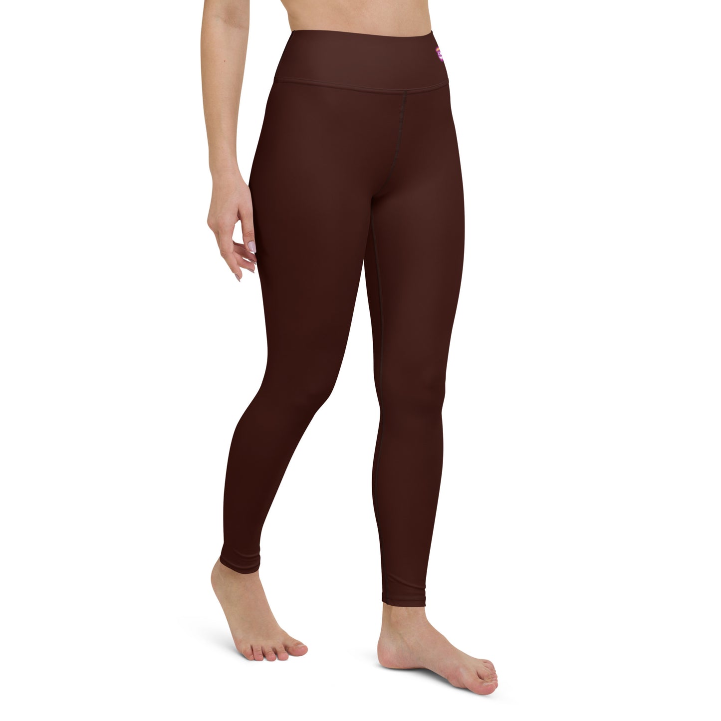 Deep Brown "Jubilee" Yoga Leggings (Solid Color)