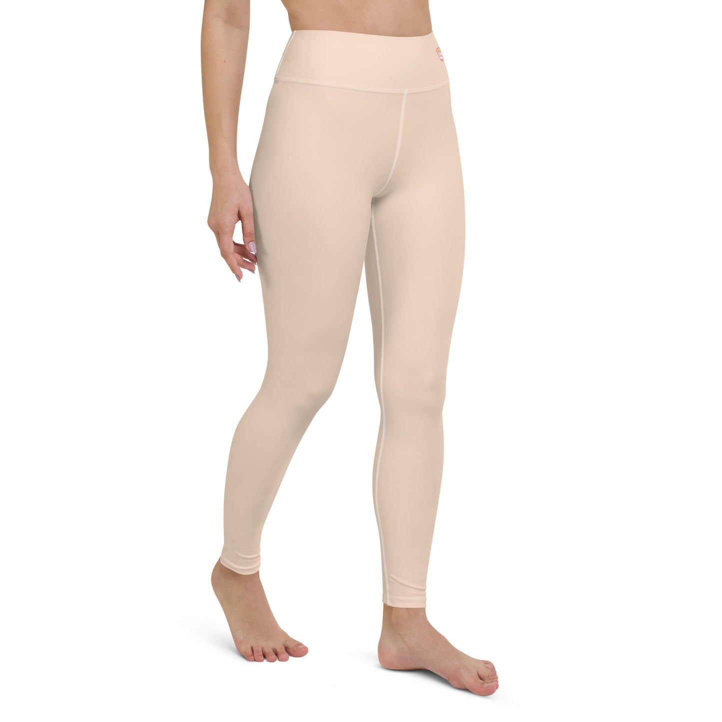 Almond Cream "Jubilee" Yoga Leggings (Solid Color)