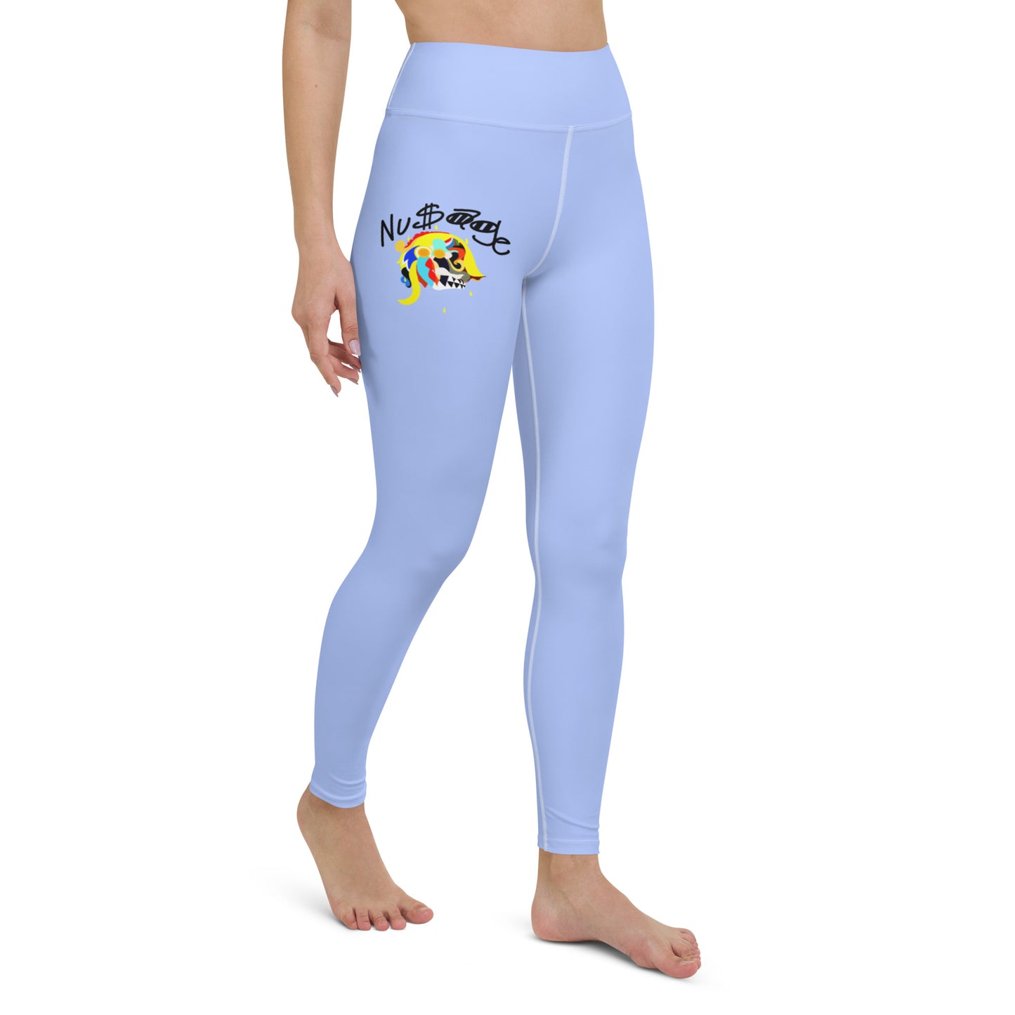 ‘’Pharaoh” Powder Blue Yoga Leggings