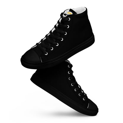 Black On Black "The Classic's" in White High Top Canvas Shoes (Men's)