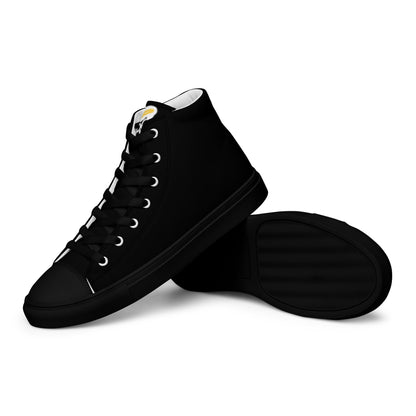 Black On Black "The Classic's" in White High Top Canvas Shoes (Men's)