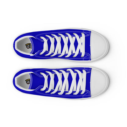 Bright Blue "The Classic's" High Top Canvas Shoes (Men's)