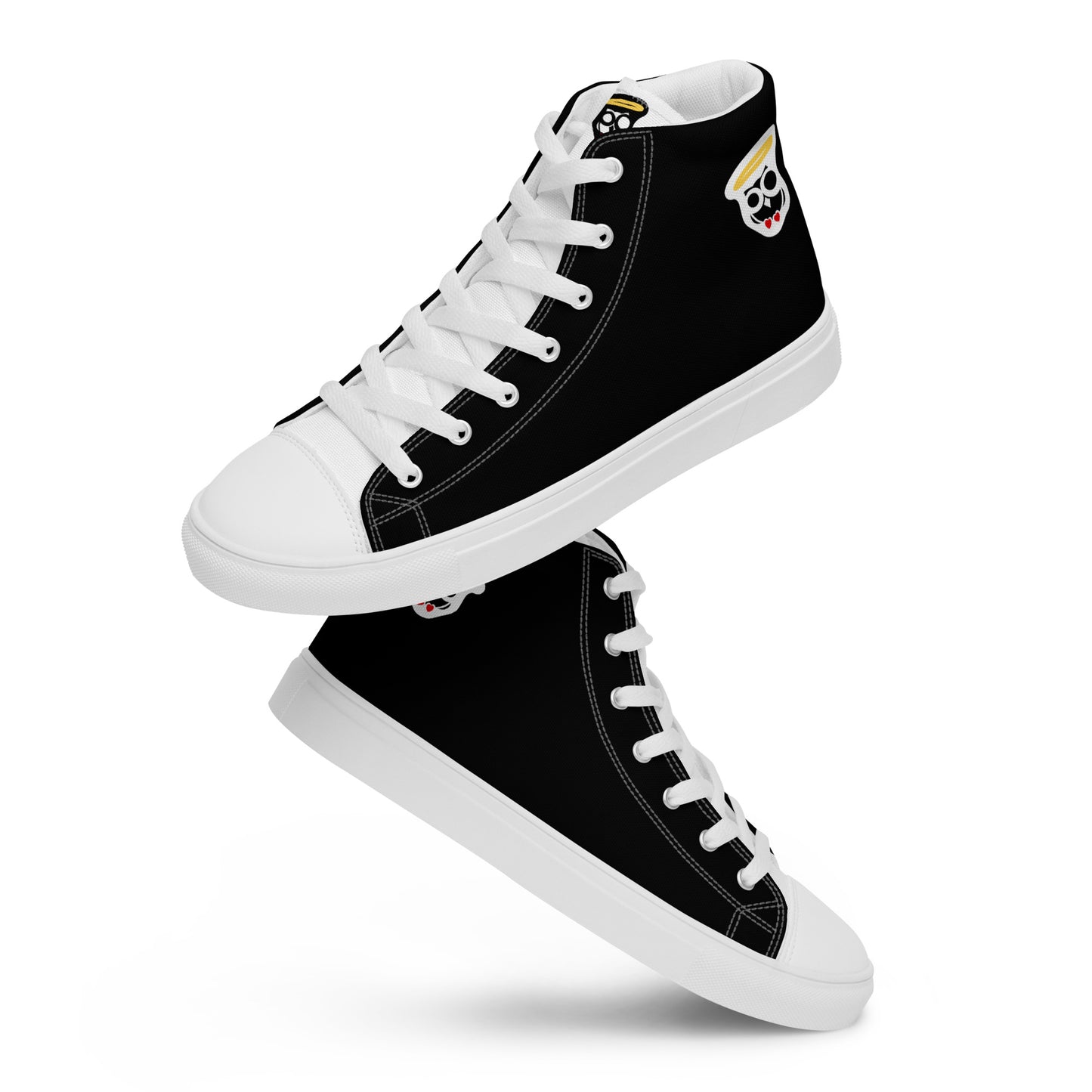 Black & White "Biracials" High Top Canvas Shoes (Men's)