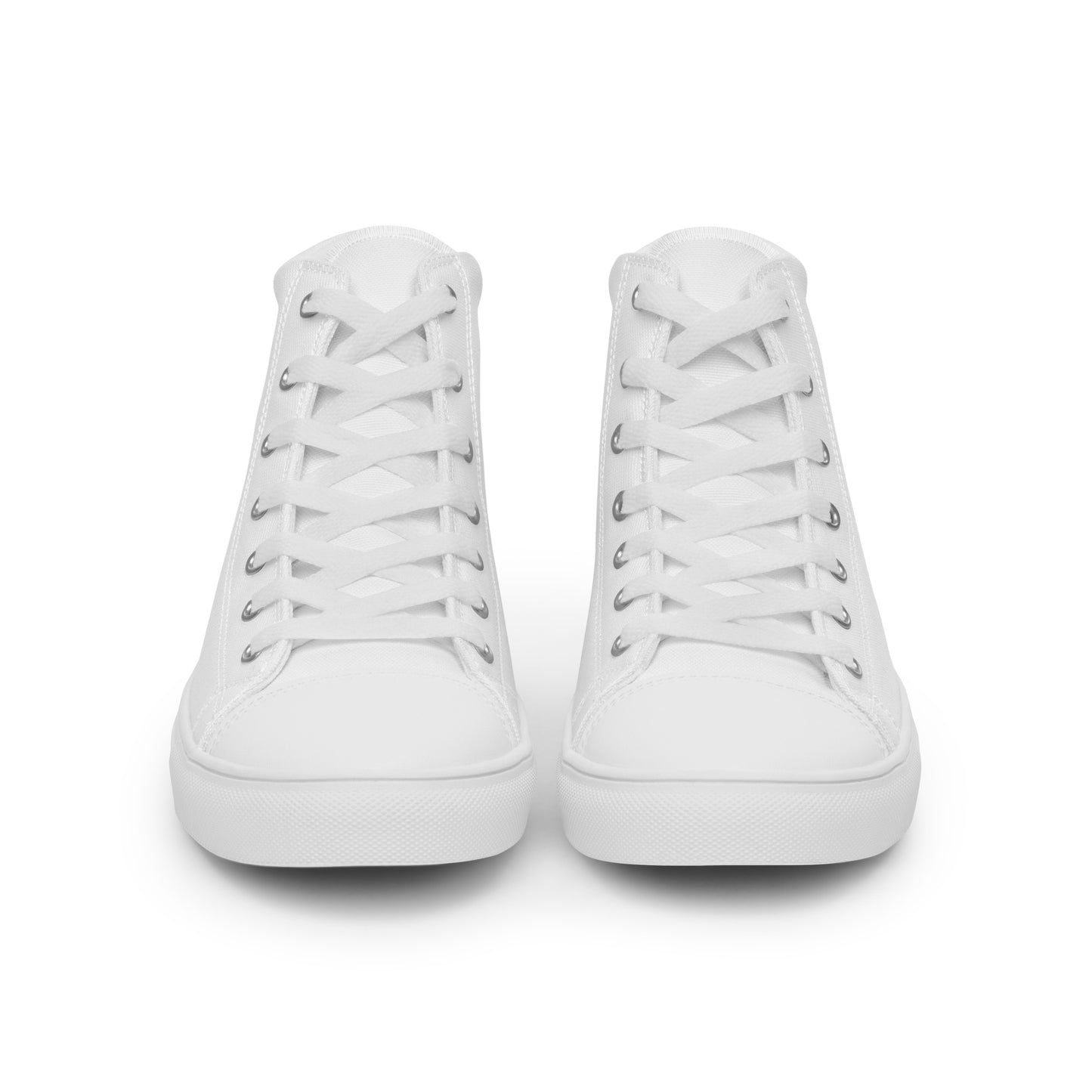 White "Edith’s" Blue Roses Edition High Top Canvas Shoes (Men's)