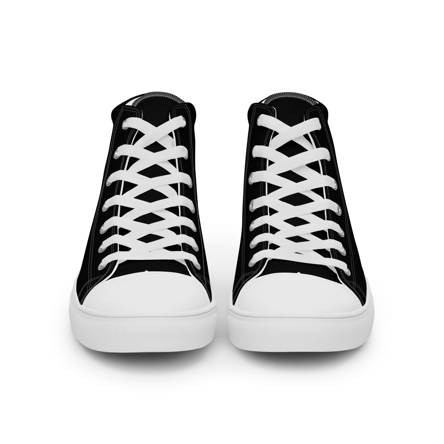 Black "The Classic's" High Top Canvas Shoes in White (Men's)