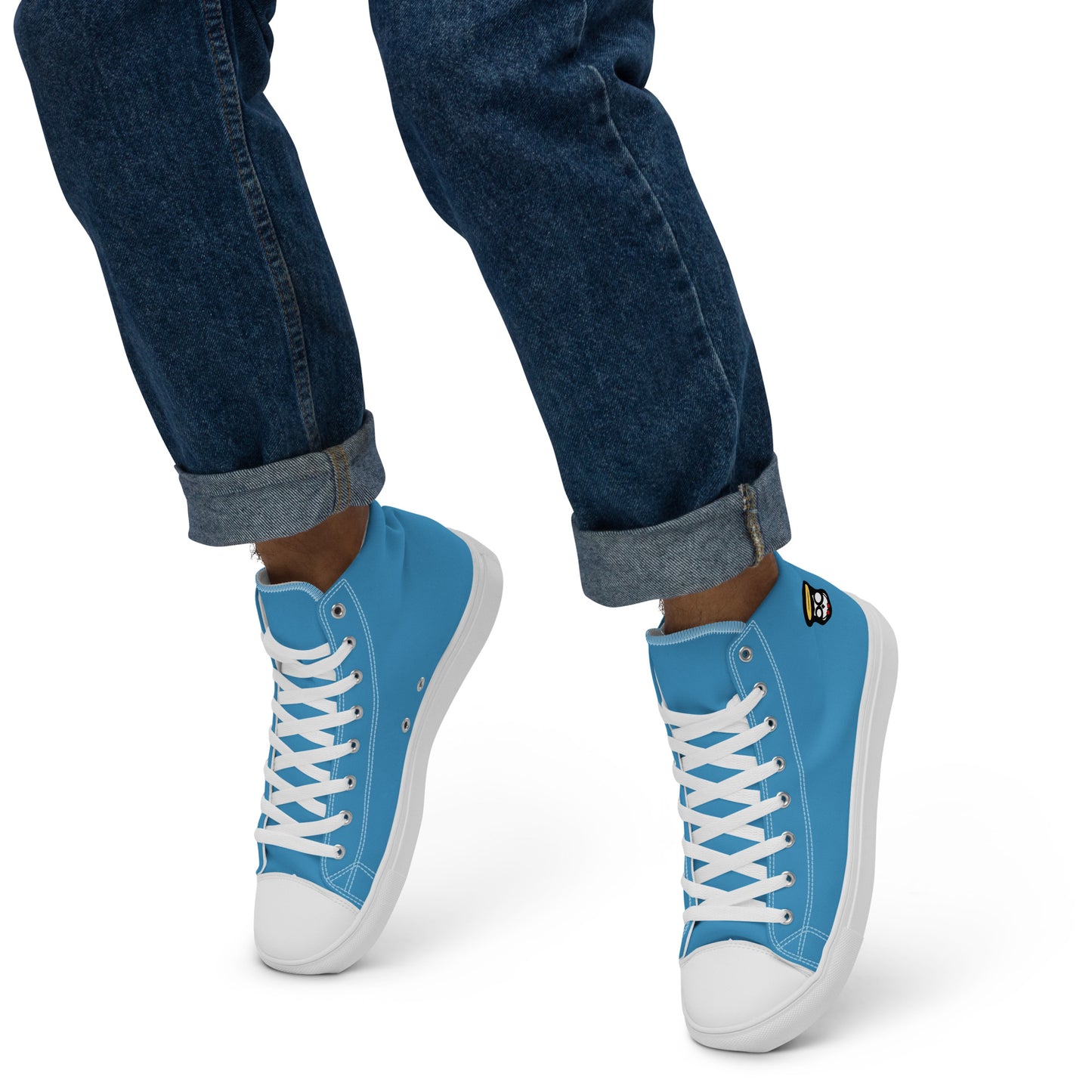 Ocean Blue "The Classic's" High Top Canvas Shoes (Men's)