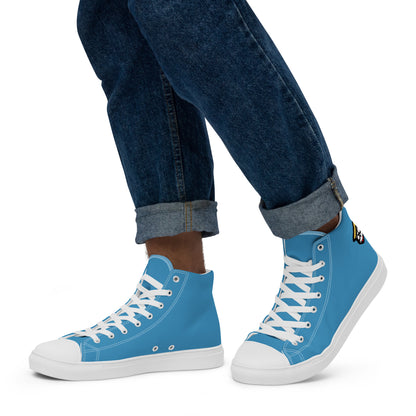 Ocean Blue "The Classic's" High Top Canvas Shoes (Men's)