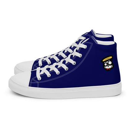 Canine Blue "The Classic's" High Top Canvas Shoes (Men's)