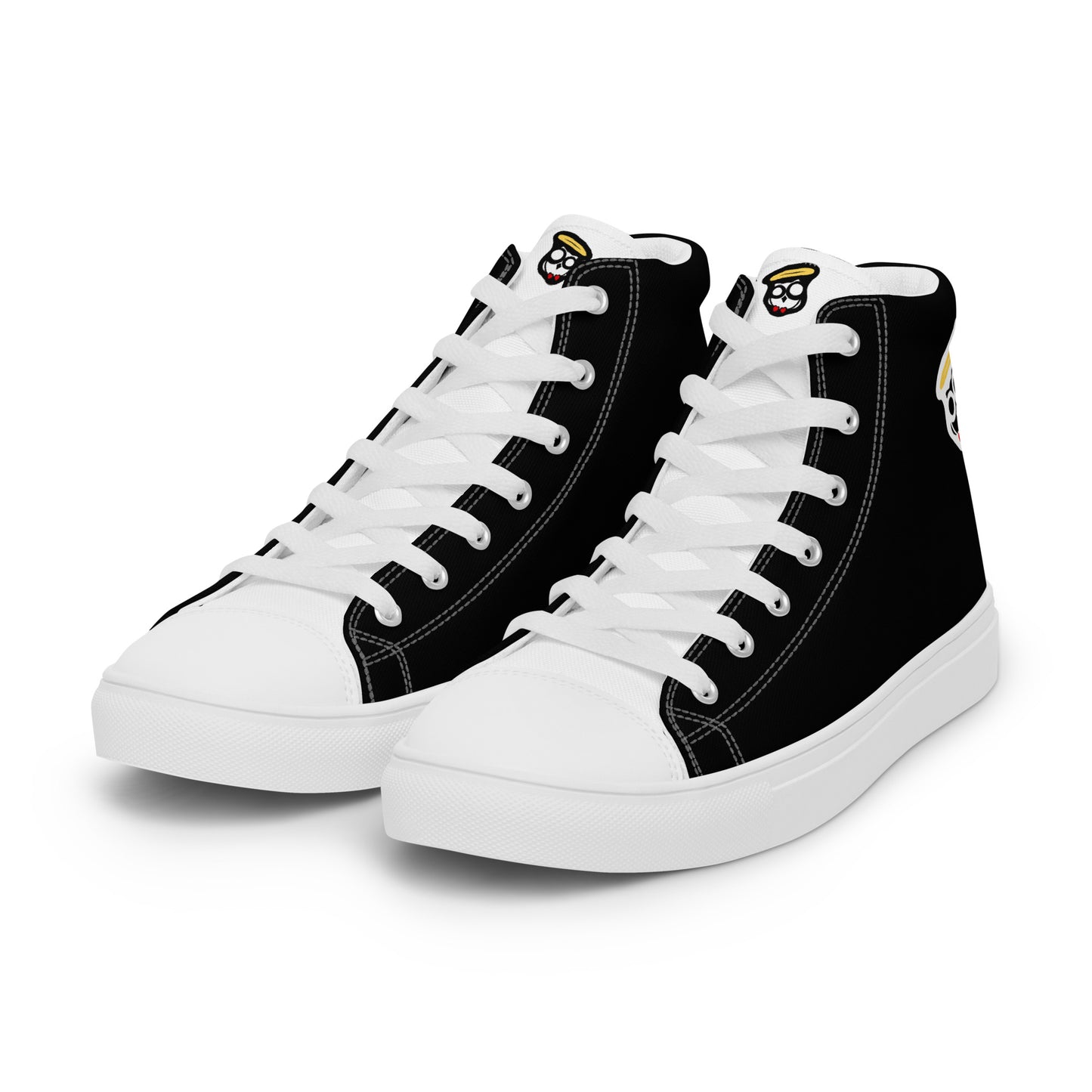 Black & White "Biracials" High Top Canvas Shoes (Men's)