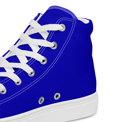 Bright Blue "The Classic's" High Top Canvas Shoes (Men's)