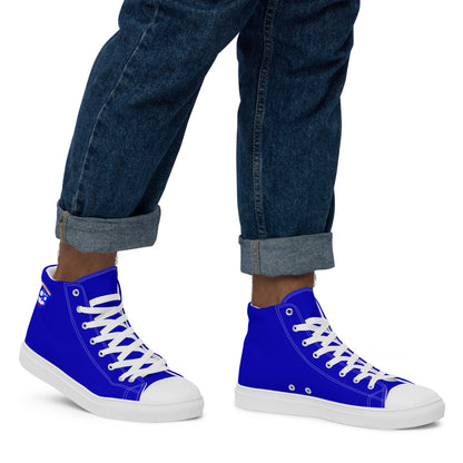 Bright Blue "The Classic's" High Top Canvas Shoes (Men's)