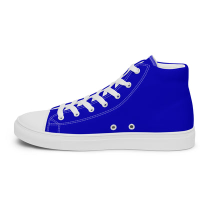 Bright Blue "The Classic's" High Top Canvas Shoes (Men's)