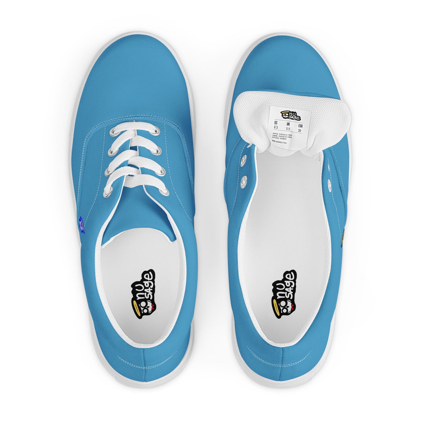 Ocean Blue "The Classic's" Low Lace-up Canvas Shoes (Men's)