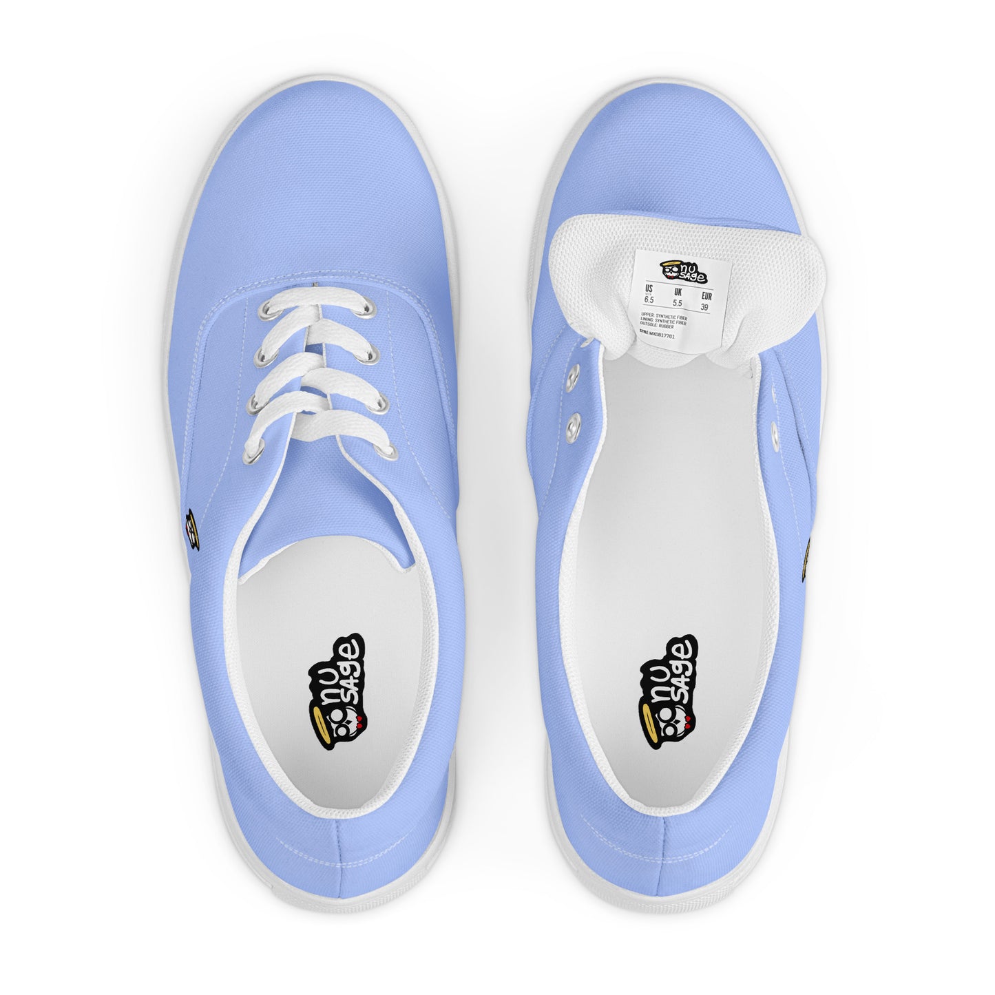 Powder Blue Pharaoh "The Classic's" Low Lace-up Canvas Shoes (Men's)