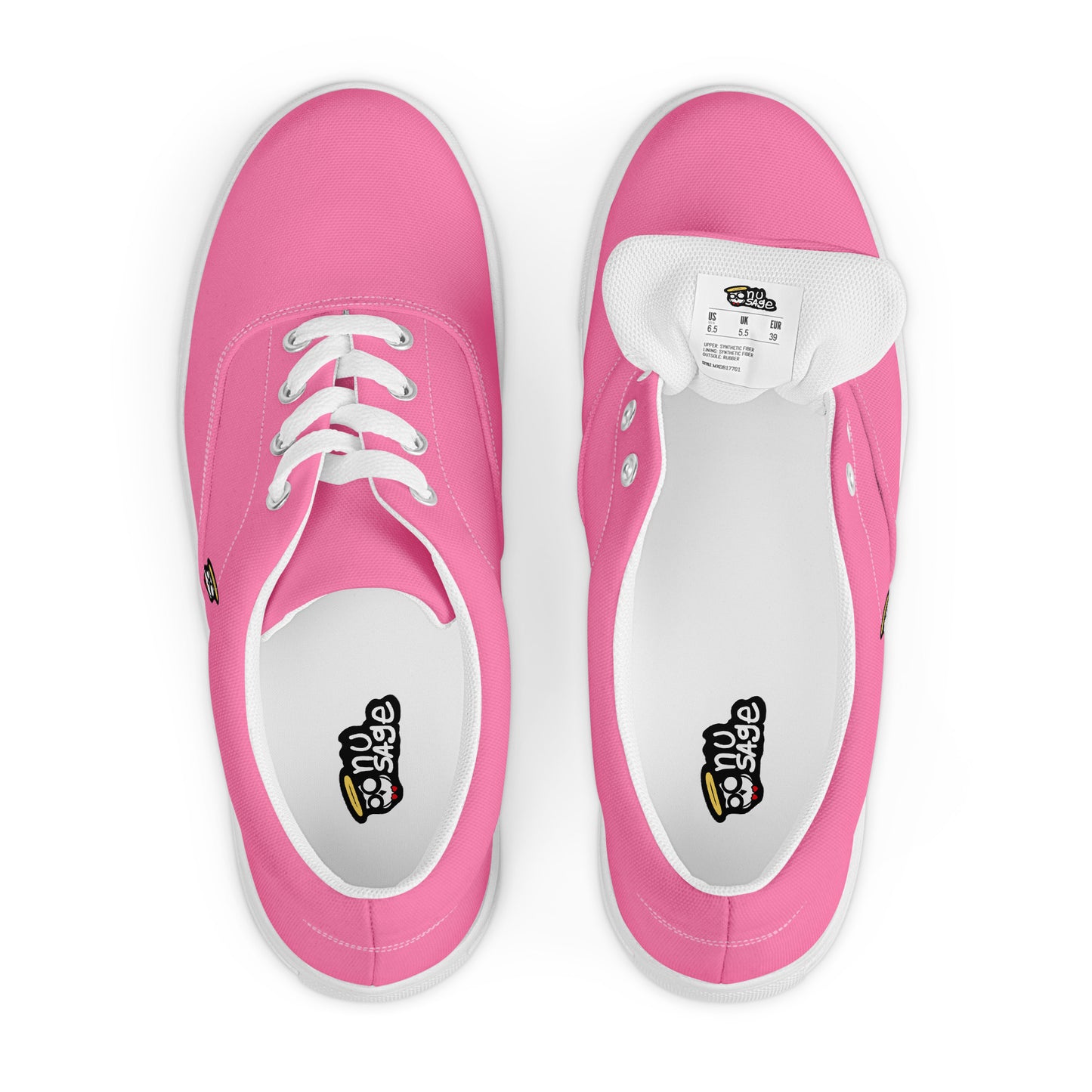 Cotton Candy Pink Pharaoh "The Classic's" Low Lace-up Canvas Shoes (Men's)