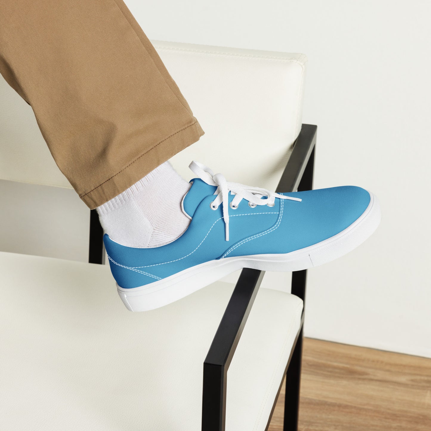 Ocean Blue "The Classic's" Low Lace-up Canvas Shoes (Men's)