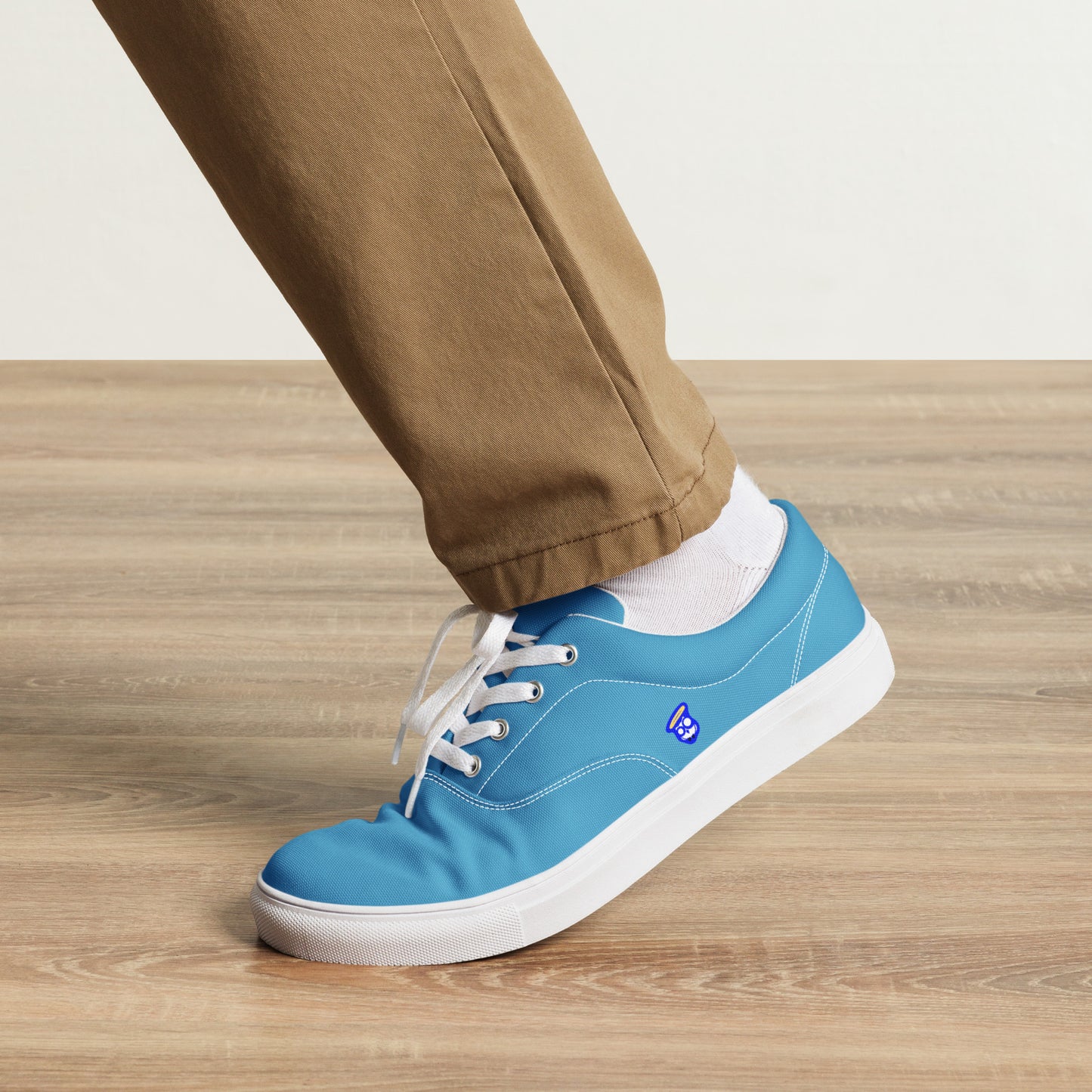 Ocean Blue "The Classic's" Low Lace-up Canvas Shoes (Men's)