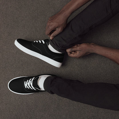 Black "The Classic's" Low Lace-up Canvas Shoes (Men's)