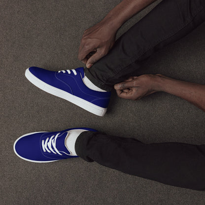 Indigo Blue "The Classic's" Low Lace-up Canvas Shoes (Men's)