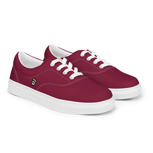 Cranberry Burgundy "The Classic's" Low Lace-up Canvas Shoes (Men's)