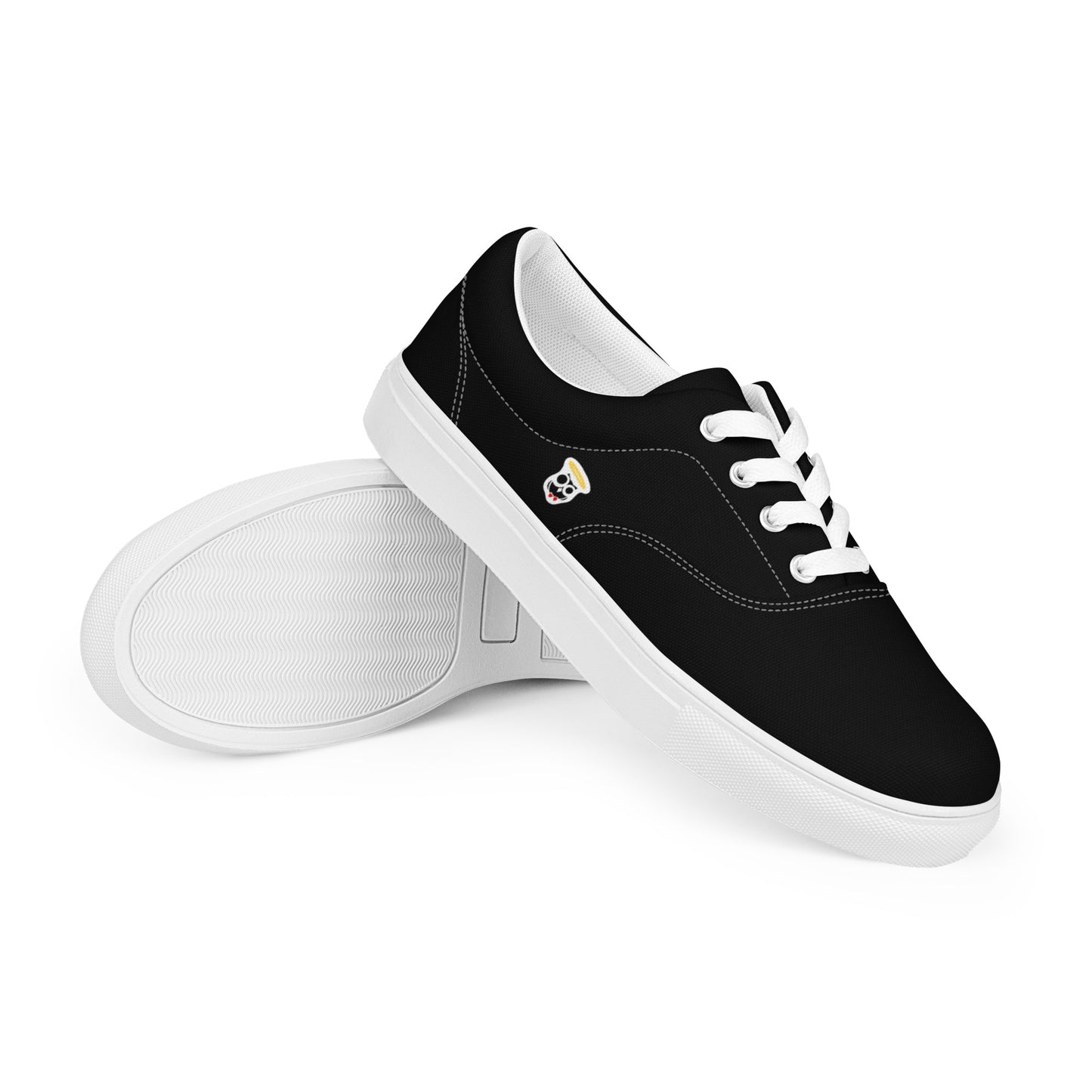 Black "The Classic's" Low Lace-up Canvas Shoes (Men's)