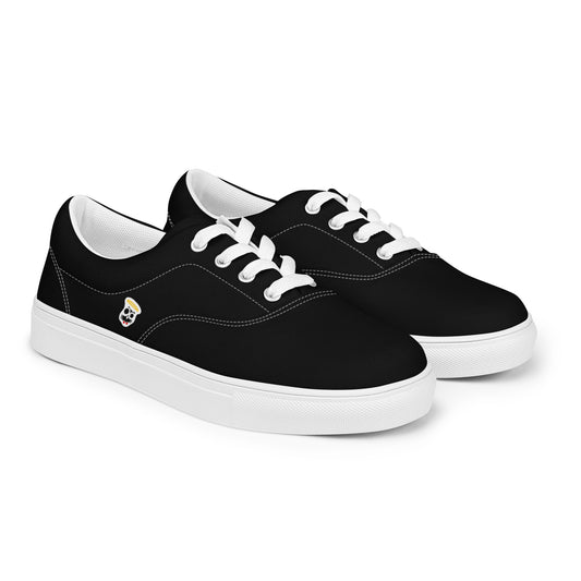 Black "The Classic's" Low Lace-up Canvas Shoes (Men's)