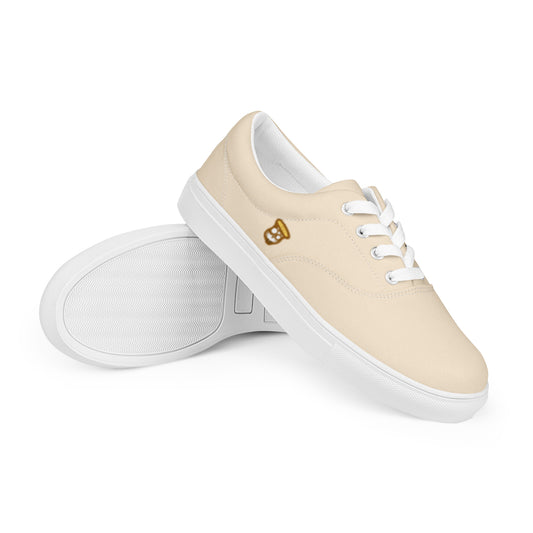 Ivory Soft Brown "The Classic's" Low Lace-up Canvas Shoes (Men's)