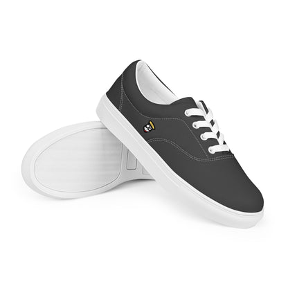 Dark Gray Pharaoh "The Classic's" Low Lace-up Canvas Shoes (Men's)