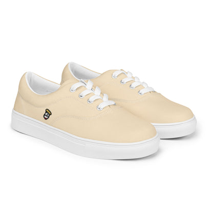 Pharaoh Vanilla Cream "The Classic's" Low Lace-up Canvas Shoes (Men’s)